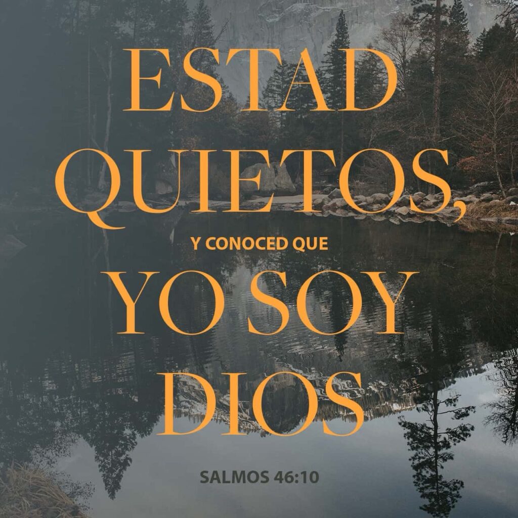 Un paisaje tranquilo representando la quietud en Dios 