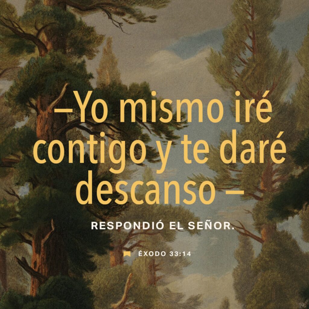 Imagen que representa el descanso en la presencia de Dios.