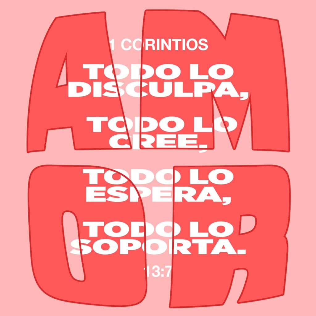 Versículo de 1 Corintios 13:7 sobre el amor